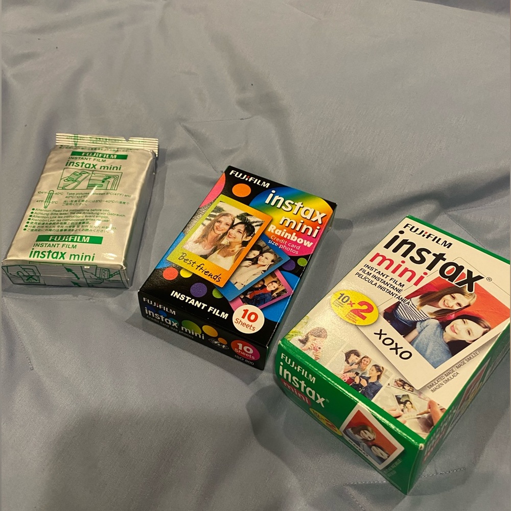 3 packages of Fujifilm Instax Mini camera film